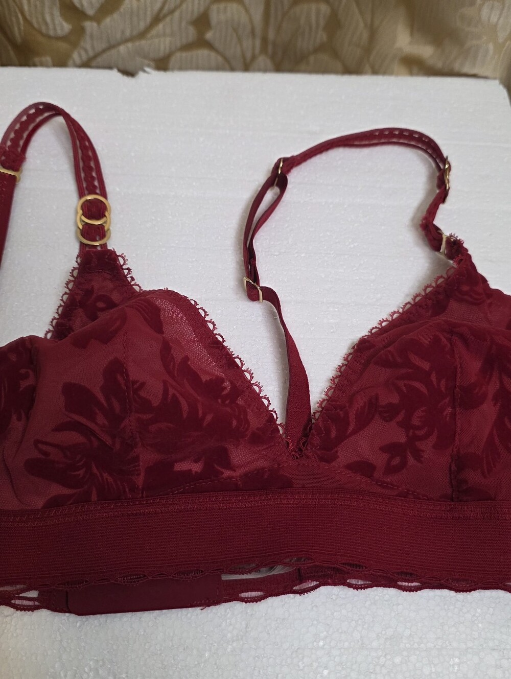 Stella Mccartney Women Suede With Mesh Bra Small